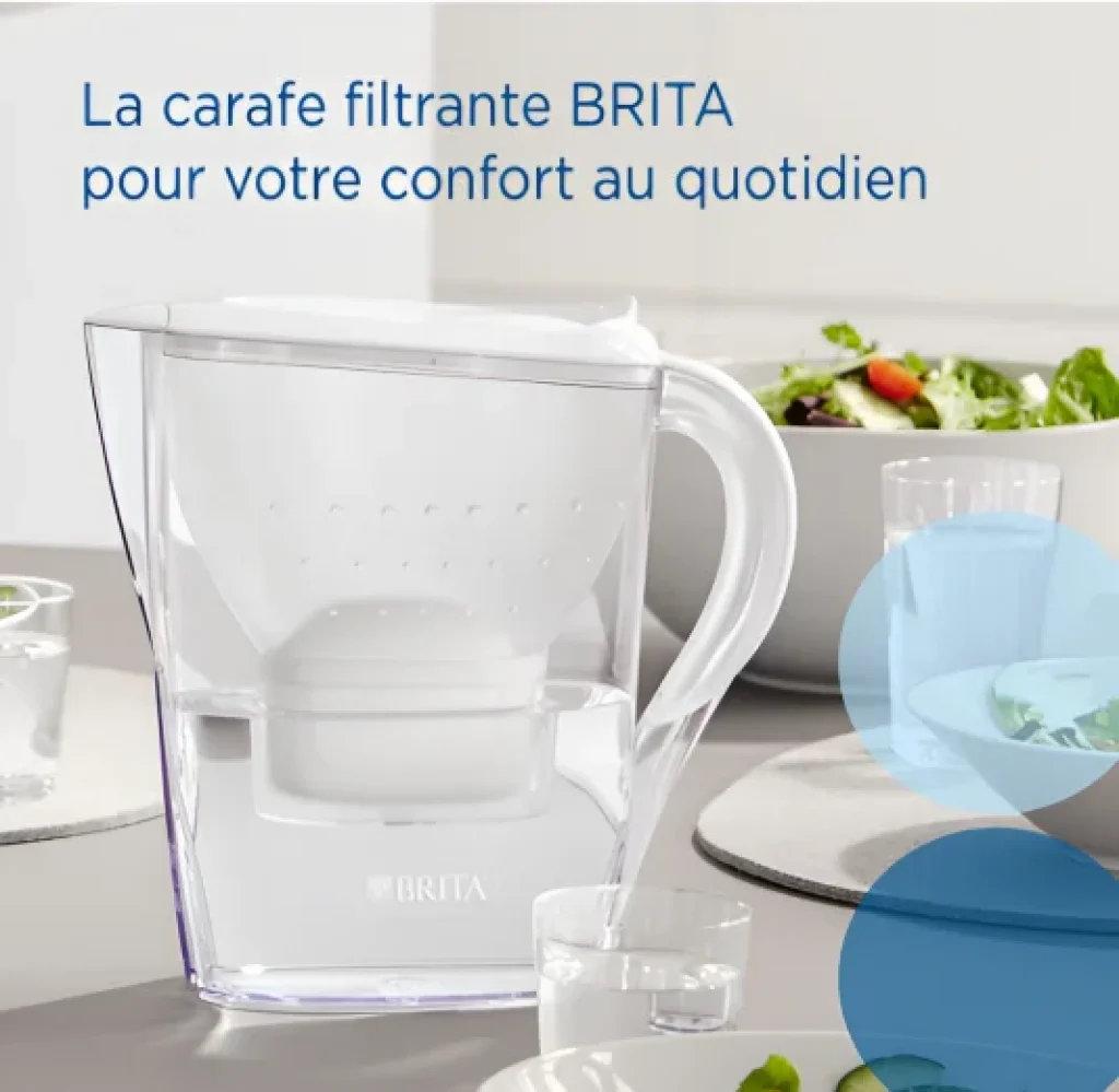 Carafe filtrante de la marque Brita