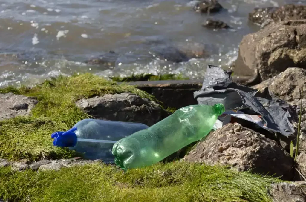 Déchets en plastique