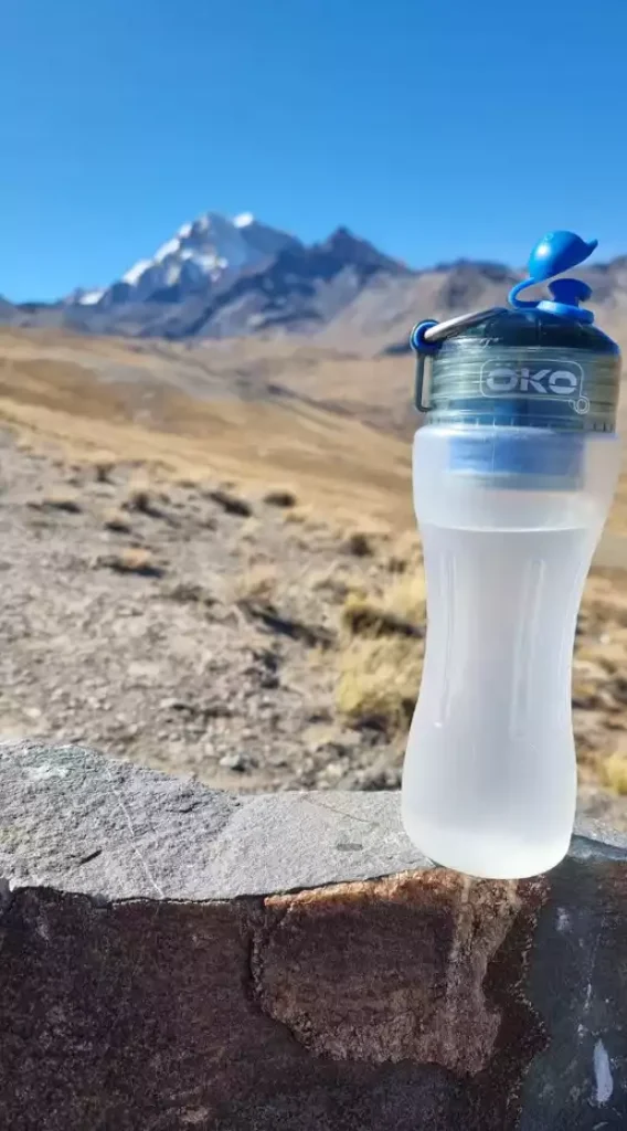 Gourde ÖKO en montagne