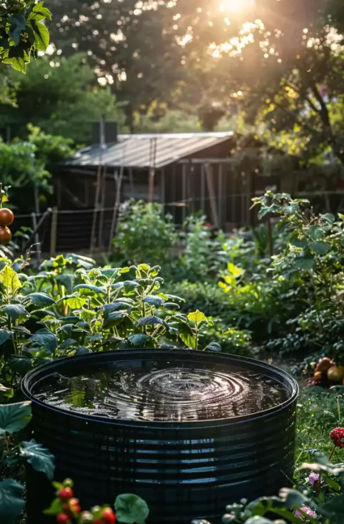 Aménagement d'un récupérateur d'eau